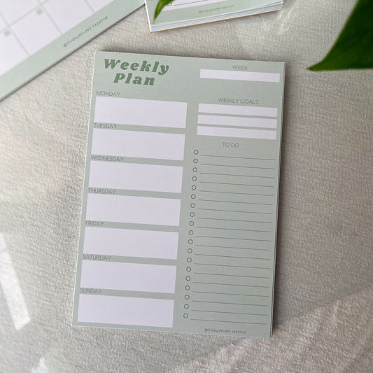 Simple Weekly Planner Pad