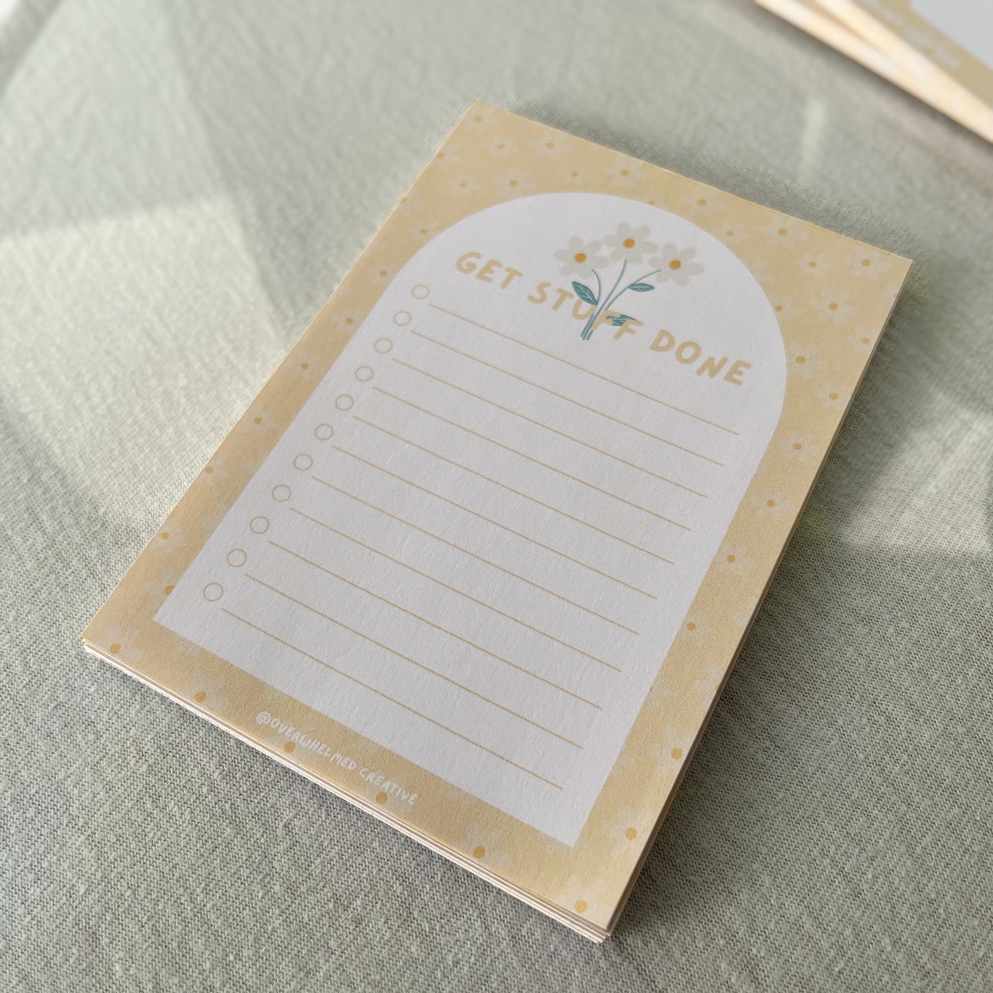 Spring Get Stuff Done Notepad