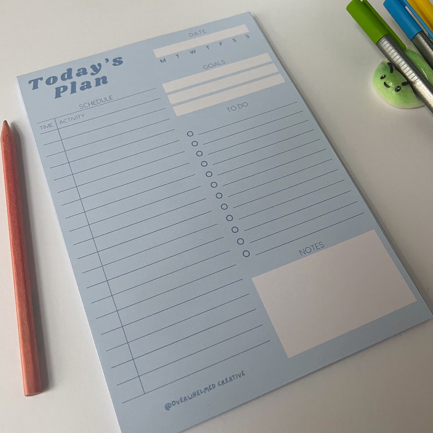 Simple Daily Planner Pad