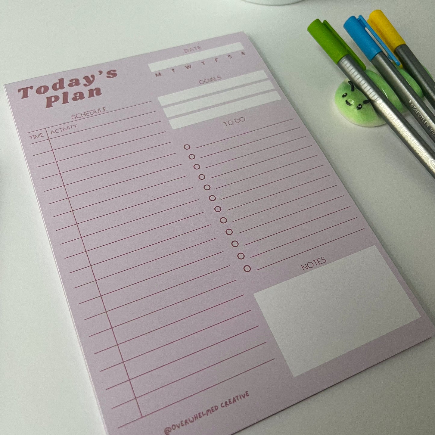 Simple Daily Planner Pad